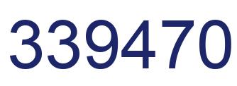 Número 339470 imagen azul