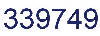 Number 339749 blue image