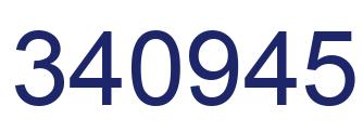 Number 340945 blue image