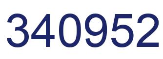 Number 340952 blue image