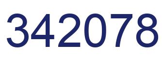 Number 342078 blue image