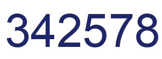 Number 342578 blue image