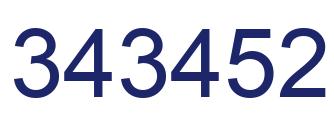 Número 343452 imagen azul