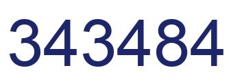 Número 343484 imagen azul