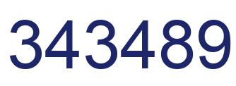Número 343489 imagen azul