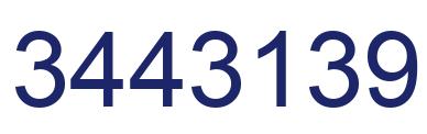 Number 3443139 blue image