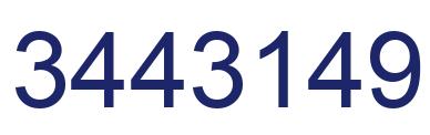 Número 3443149 imagen azul
