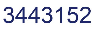 Number 3443152 blue image