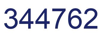 Number 344762 blue image