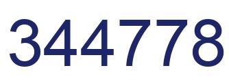 Number 344778 blue image