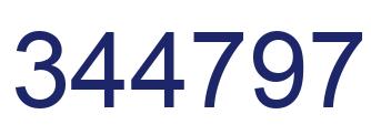 Number 344797 blue image