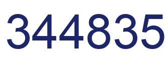 Número 344835 imagen azul