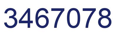 Número 3467078 imagen azul