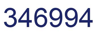 Number 346994 blue image
