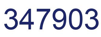 Número 347903 imagen azul