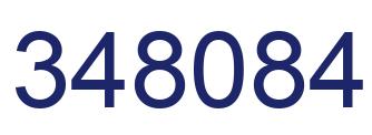 Number 348084 blue image
