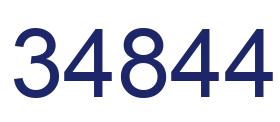 Número 34844 imagen azul
