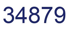 Número 34879 imagen azul