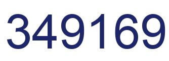 Número 349169 imagen azul