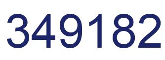 Número 349182 imagen azul