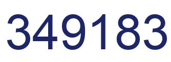 Número 349183 imagen azul