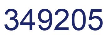 Número 349205 imagen azul
