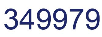 Number 349979 blue image