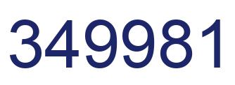Número 349981 imagen azul