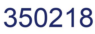Número 350218 imagen azul