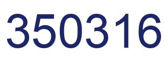 Number 350316 blue image