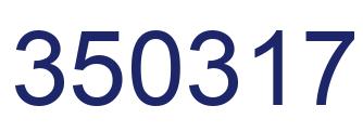 Number 350317 blue image