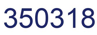 Number 350318 blue image