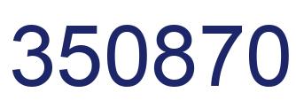 Número 350870 imagen azul