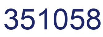 Number 351058 blue image