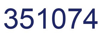 Number 351074 blue image