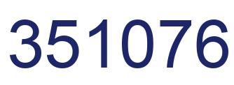 Number 351076 blue image