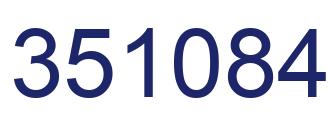 Número 351084 imagen azul