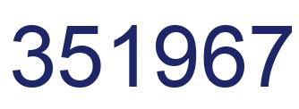Número 351967 imagen azul