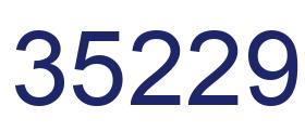 Número 35229 imagen azul