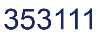 Número 353111 imagen azul