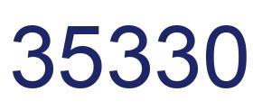 Número 35330 imagen azul