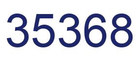 Número 35368 imagen azul