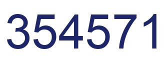 Number 354571 blue image
