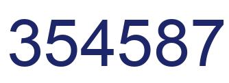 Número 354587 imagen azul
