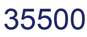 Number 35500 blue image