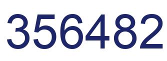 Number 356482 blue image