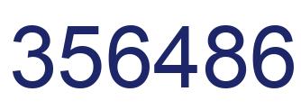 Number 356486 blue image