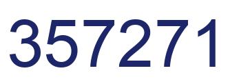 Number 357271 blue image