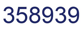 Number 358939 blue image