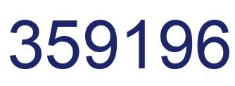 Number 359196 blue image